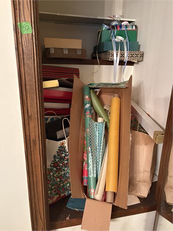 Gift Wrap Closet Lot