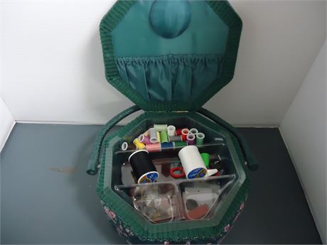 Sewing Basket & Sewing Supplies