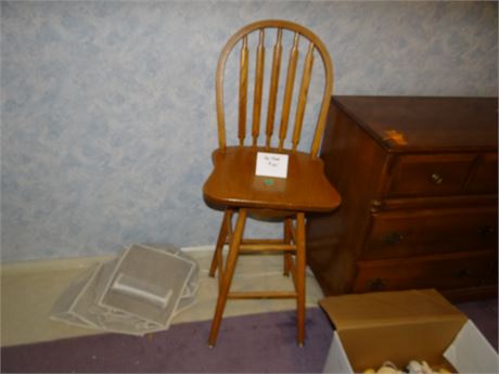 Backed Stool