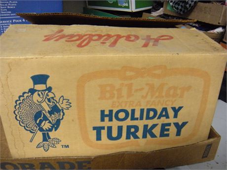 Vintage Bil-Mar Holiday Turkey Empty Box