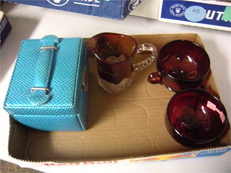 Misc Glassware & Bag