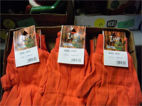 Orange Jersey Work Gloves