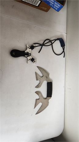 Fantasy knife and sling shot