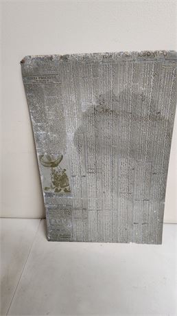 Embossing or stamping plate