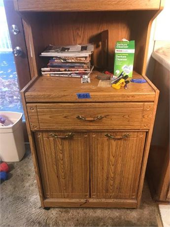 Microwave Cabinet & Content