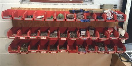 Bins of Nails & Misc.