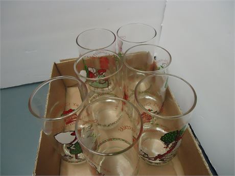 Coke-Cola Holly Hobby Drinking Glasses
