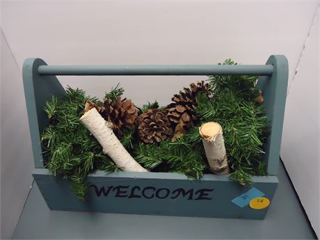 Decorative Wood Seasonal Basket