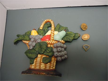 Heavy Cast Iron Doorstop & Military Pins