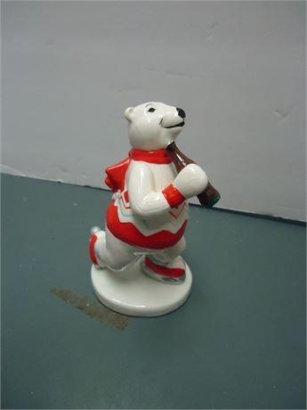 Ceramic Polar Bear Figurine