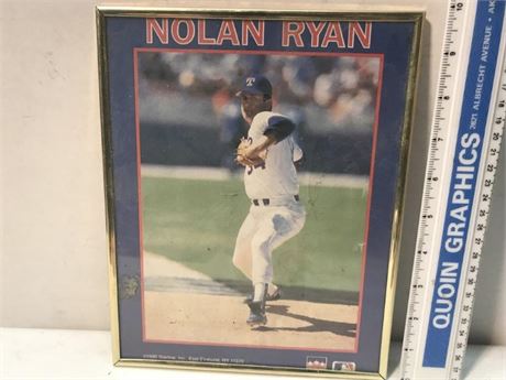 1990 Starline Nolan Ryan Framed Photo