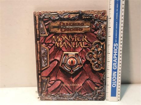 First Printing Oct 2000 Dungeons & Dragons Monster Manual Core Rulebook III