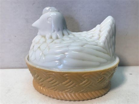 Vintage Avon Hen on Nest Candy Dish
