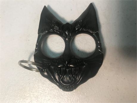 Defensive Kitty Keychain