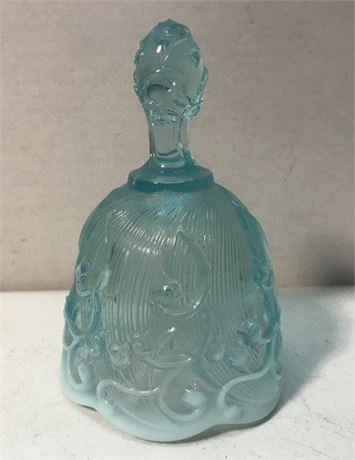 Fenton Blue Opalescent Lily of the Valley Glass Bell