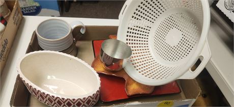 Strainer & Coffee Cup & Misc. Items