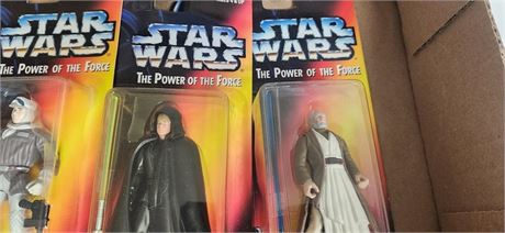 3 Star Wars The Power of the Force Figures - 1995 & 1996