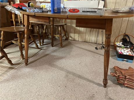 Wood Table and Chairs