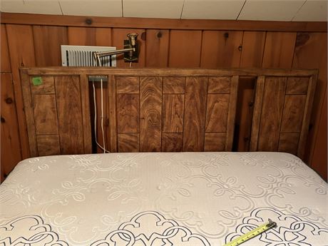 Vintage Wood Headboard Full Size