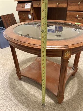 Wood and Glass Table