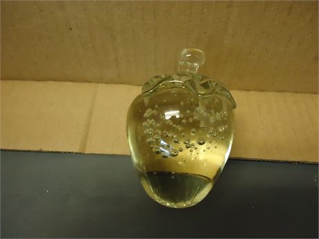 Clear Glass Paperweight