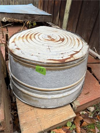 Vintage Galvanized Bucket
