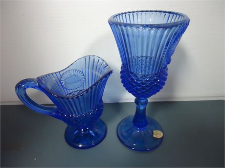 Cobalt Blue Glassware Exclusive Avon Design Produced By Fistoria