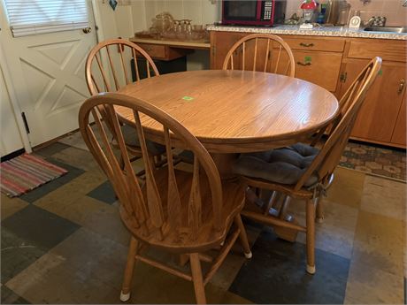 Oak Table and Chairs