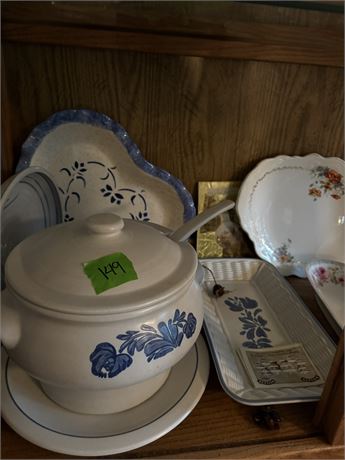 Vintage Pfaltzgraff Dishes, Soup Tureen