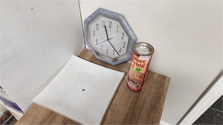 Clock & Light Cover & Flower Drying Art