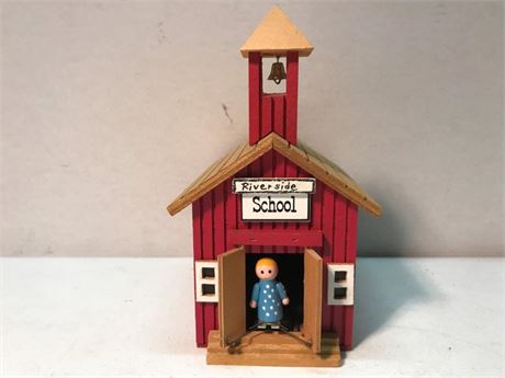 Vtg Wooden Chinese Craftsmen School