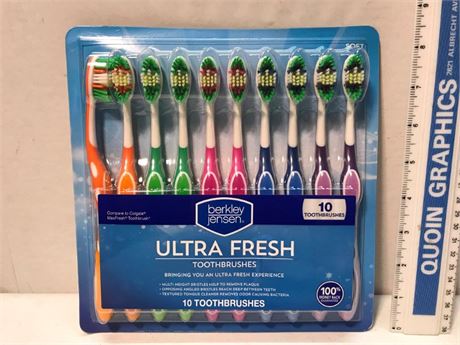 Berkley Jensen Ultra Fresh 10 Toothbrush Pack