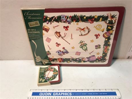 (Sealed) Christmas Coaster & Placemats (#1)