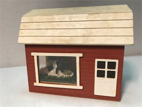 Vtg Wooden Chinese Craftsmen Old McDonald Had A Farm Musical