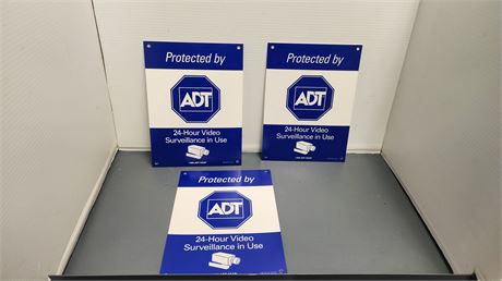 ADT Video Surveillance Signs