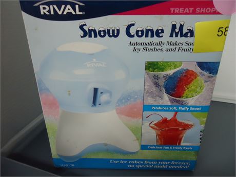 Rival Sno cone maker