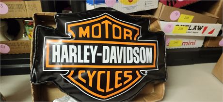 Harley Davidson Vinyl Pillow