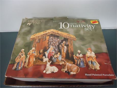 Holiday Time 10 Piece Nativity Set