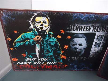 Metal Horror Signs & Comic Books