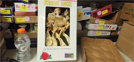 Ribbon Angel. Use As Tree Topper Or As An Ornament