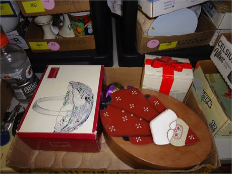 Mikasa Bowl & Misc. Christmas Items