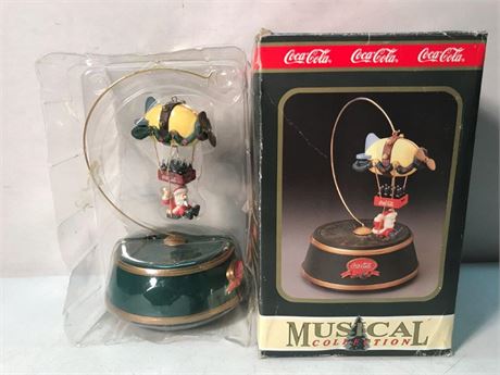 Coca-Cola Musical Collection Santa Blimp Music Box