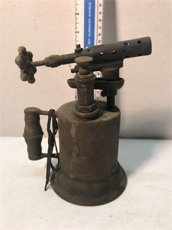 Vintage Antique Brass Plumber Blow Torch