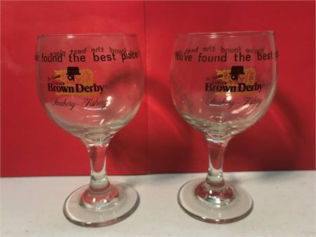 Brown Derby Glasses
