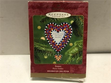 Keepsake Ornament Sisters Photo Holder