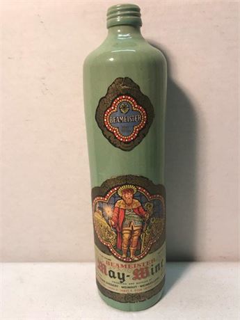 Vintage Stoneware James Beam Beameister May Wine Bottle