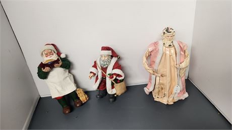 Lot Of Santa Claus Decorations
