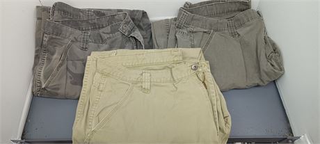 3 Pair Of Men's Pants. Size 38 x 30