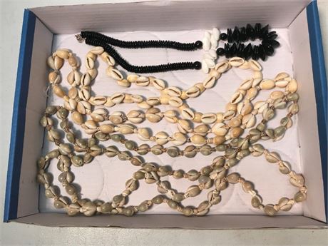 Flat of Seashell Necklaces