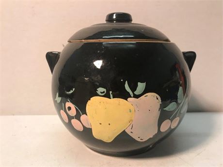 Vintage McCoy Painted Fruit USA Cookie jAR